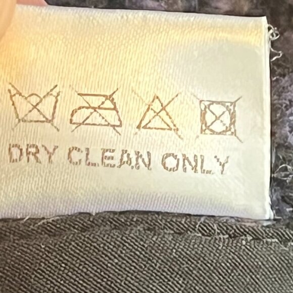 Avoca coat 2 blue Irish wool knit flower lady - Picture 11 of 11